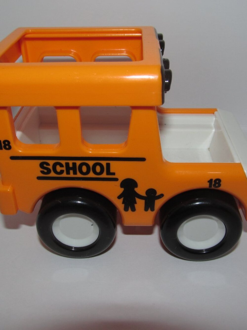My First Tonka School Bus 1987 Orange Plastic Vintage Toddler Development Toys